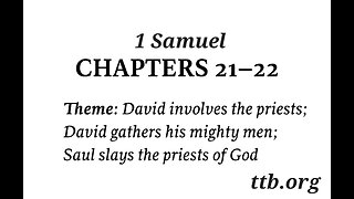 1 Samuel Chapter 21-22 (Bible Study)