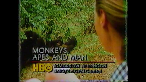 MONKEYS, APE, AND MAN (1983) HBO Promo (1988) [#thriftrips #VHSRIP #theVHSinspector]