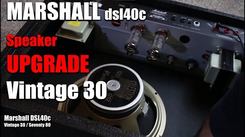Change speaker in Marshall DSL40C Combo Amp (Vintage 30 / Seventy 80)