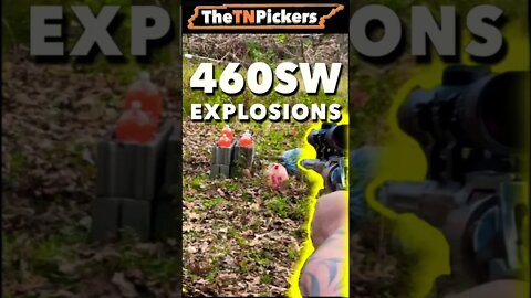 460SW SHOOTING EXPLOSIONS with the Smith and Wesson 460 XVR Performance Center Revolver #short