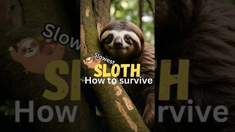 Sloth is Too Slow! Survival Strategy? #sloth #wildlife #slothfacts