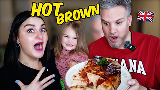 Brits Try Kentucky Hot Brown Sandwich for the first time!