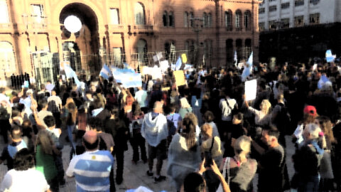 Marcha en contra del pase sanitario 7 de febrero de 2022