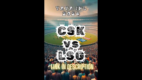 CSK vs LSG - TATA IPL 2024 M.34 LIVE STREAMING NOW #IPL #IPLticket #IPLUpdates #CSKvsLSG #LSGvsCSK