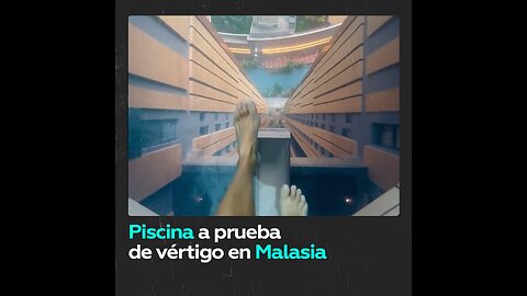 Así luce una piscina no apta para gente con vértigo