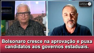 Bolsonaro cresce na aprovação e puxa candidatos aos governos estaduais. Em SP Tarcísio supera Haddad