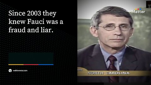In 2003 Fauci Asked to Resign