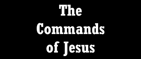 Manwich presents: Be Informed... Ep #3 The Commands of Jesus As Said In The Four Gospels