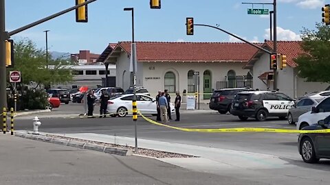 TPD Chief Chris Magnus at Amtrak scene