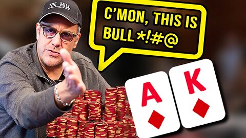 Brad Garrett HECKLES the Pros | Poker Hand of the Day presented by BetRivers