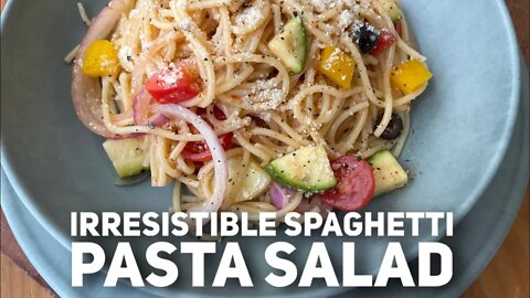 Irresistible Spaghetti Pasta Salad (Easy)