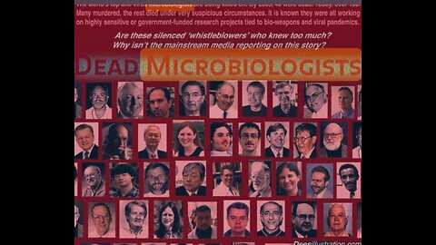 Over 100 Dead MICROBIOLOGISTS..... Why? Whistleblowers? Knew too much?