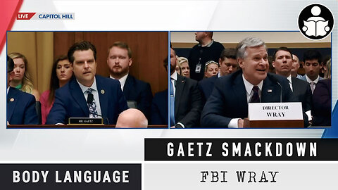 Body Language - Gaetz Vs. FBI Wray Smackdown