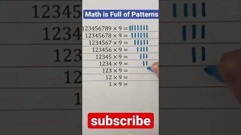 math multiplication pattern trick