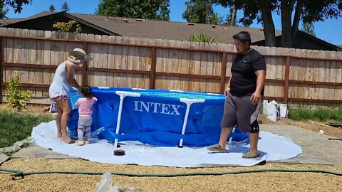 Installing Our 12 Feet Intex Above Ground Swimming Pool 2022