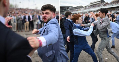 Bloody noses and punches spoil Ladies Day at Aintree