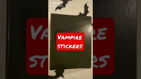 My new vampire stickers 📚📕📖 #shorts #stickers #vampire