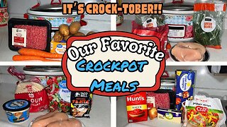 Easy & Tasty Crockpot Meals for Crock-Tober!! Feed Your Family Delicious Food On A Budget