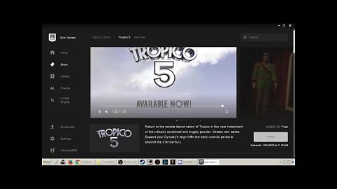 2020 Epic Games Store Tropico 5 FREE