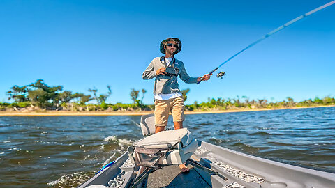 Pond Prowler Tiny Boat vs 15-20MPH Winds!