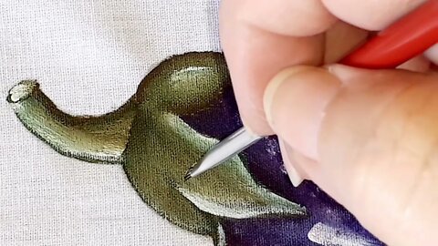 Como pintar Berinjela 🍆P/2 - Dani Pintura em Tecido 👩‍🎨