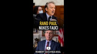 Sen. Rand Paul Nukes Fauci with 2004 Statement #shorts