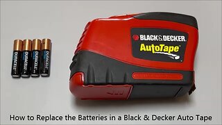 How to Replace the Batteries in a Black & Decker Auto Tape