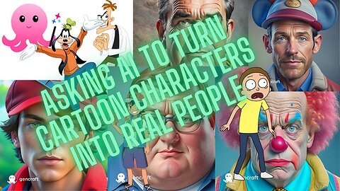 ASKING AI TO MAKE CARTOONS INTO REAL PEOPLE FULL COMPILATION
