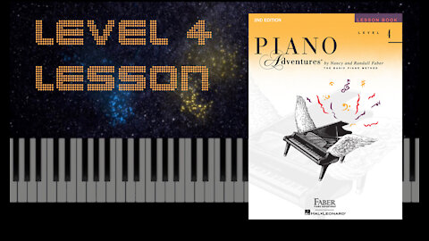 Gigue in A major - Piano Adventures Level 4 - Lesson Book