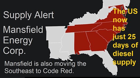 Mansfield Energy Puts Out Diesel Supply Alert & News: US Has Only 25 days Diesel Supply