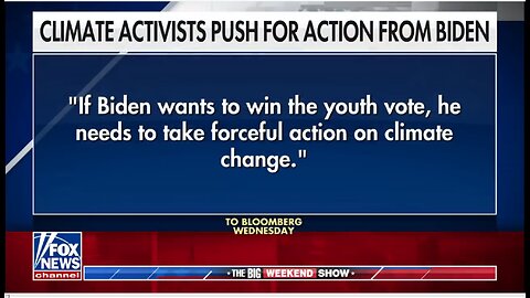 Biden focusing in on declaring a 'climate emergency' to gain youth vote