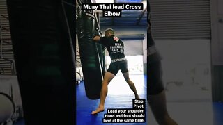 Muay Thai Lead Cross Elbow