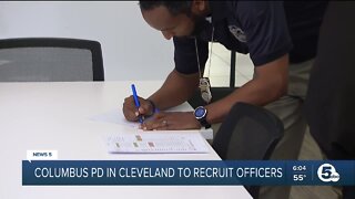 Columbus police come to Cleveland to recruit officers