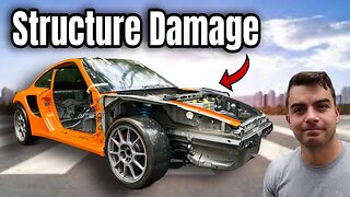 CRASHED 997 Turbo Race Car Build - BAD NEWS with my Orange 911