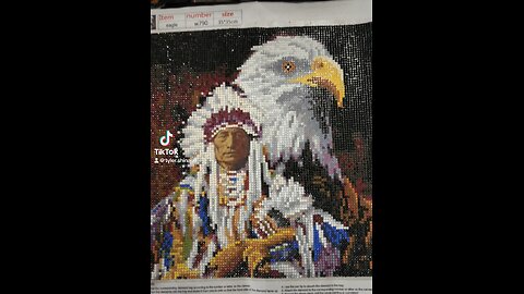 Diamond art Indian eagle