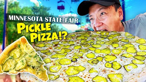 PICKLE PIZZA! 10,000 Calories Challenge at America's LARGEST State Fair | Minnesota State Fair
