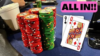 We Get it All In on the Very First Hand!!! - Kyle Fischl Poker Vlog Ep 172