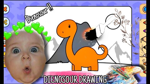 How to draw a JUMPEE DIENOSOUR| easy step by step dienosour drawing with mobile