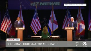 Gov. Ron DeSantis, Charlie Crist debate in Fort Pierce