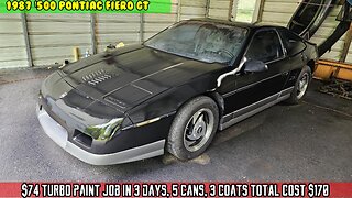 PT14 $500 Fiero GT. $74 Turbo Can Paint job. Is it really worth saving hundreds?