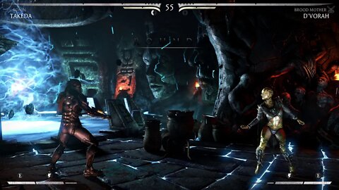 Mortal Kombat X: Takeda (Ronin) vs D'Vorah (Brood Mother) - 1440p No Commentary