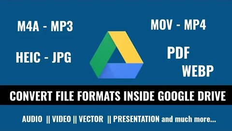 Convert Files Directly inside Google Drive