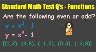 Standard Math Test Questions - Functions