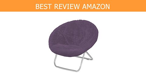 Urban Shop Saucer Chair Purple Review