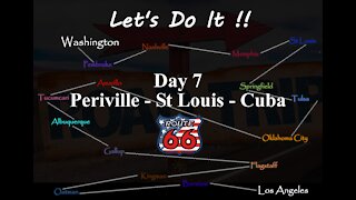 American Road Trip, route 66 - Day 7 Pereville to Cuba St Louis.