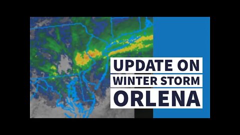 NJ Update on Winter Storm Orlena