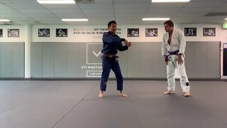 Jiu Jitsu - Arm in Guillotine from the Snapdown