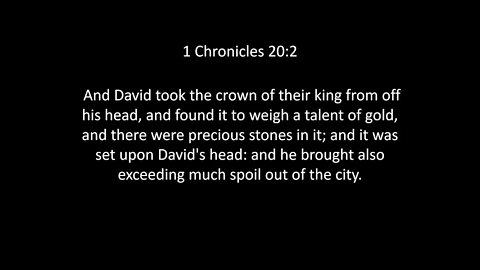1st Chronicles Chapter 20