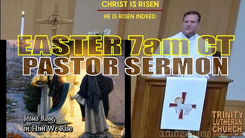 2023 04 09 April 9th EASTER SUNRISE Pastor Sermon Trinity Lutheran Sauk Rapids MN