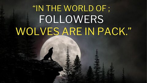 Wolf Mentality will Teach you More Enough.